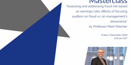 Online FAR Masterclass by Prof. Mark Peecher on "Assessing and addressing fraud risk based on earnings calls"